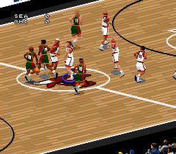 NBA Live '97 (USA) In game screenshot